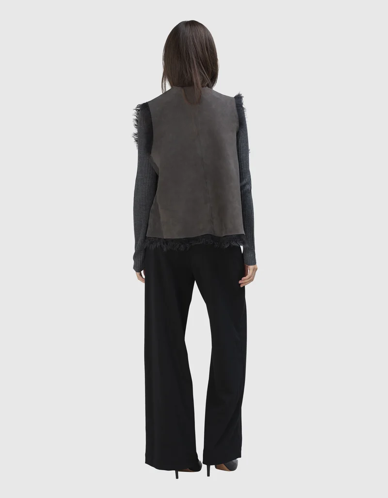 Shearling-Wende-Weste