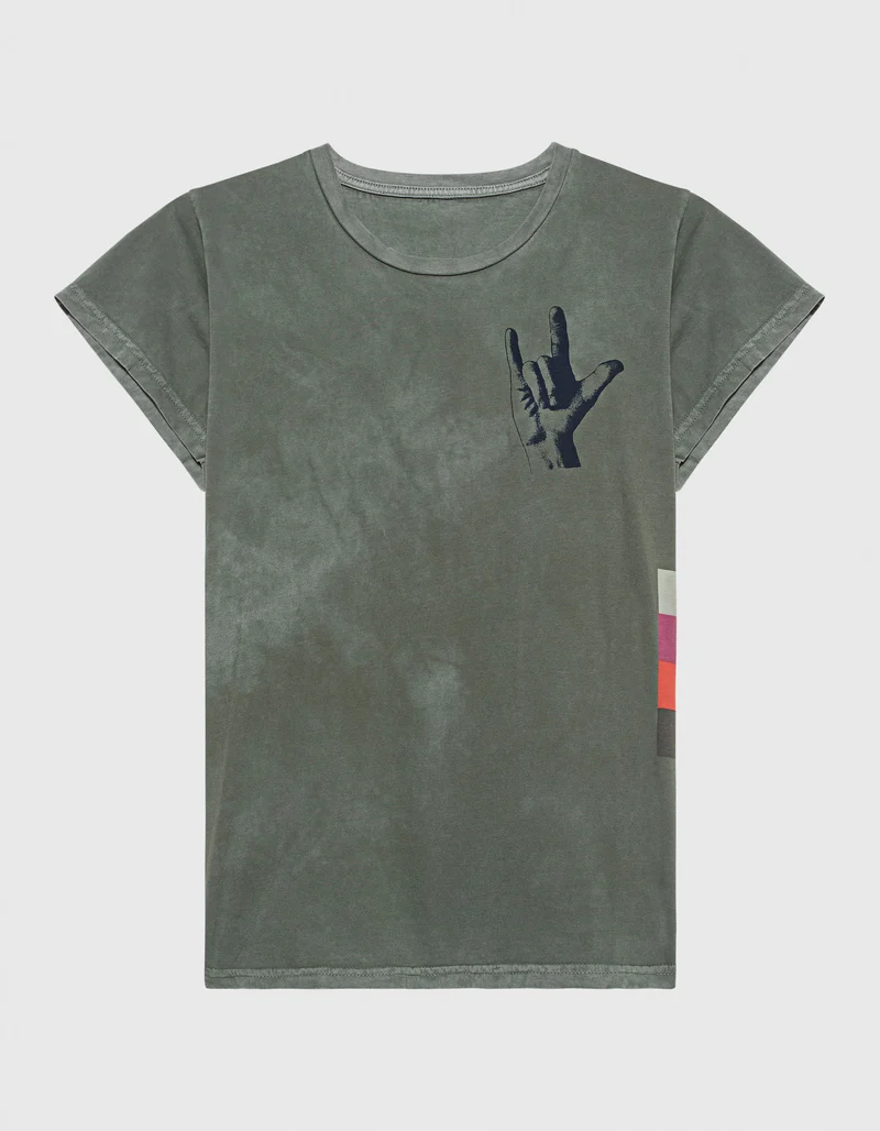 Bedrucktes T-Shirt Californiakid Greendirt
