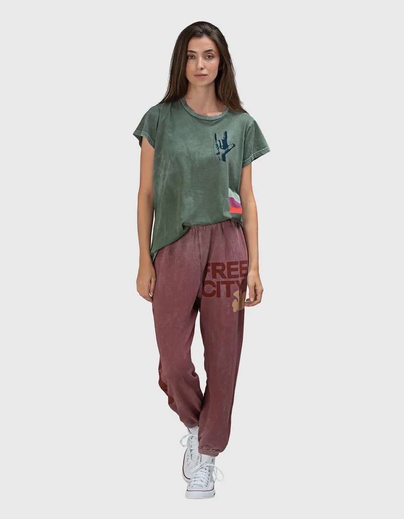 Bedrucktes T-Shirt Californiakid Greendirt