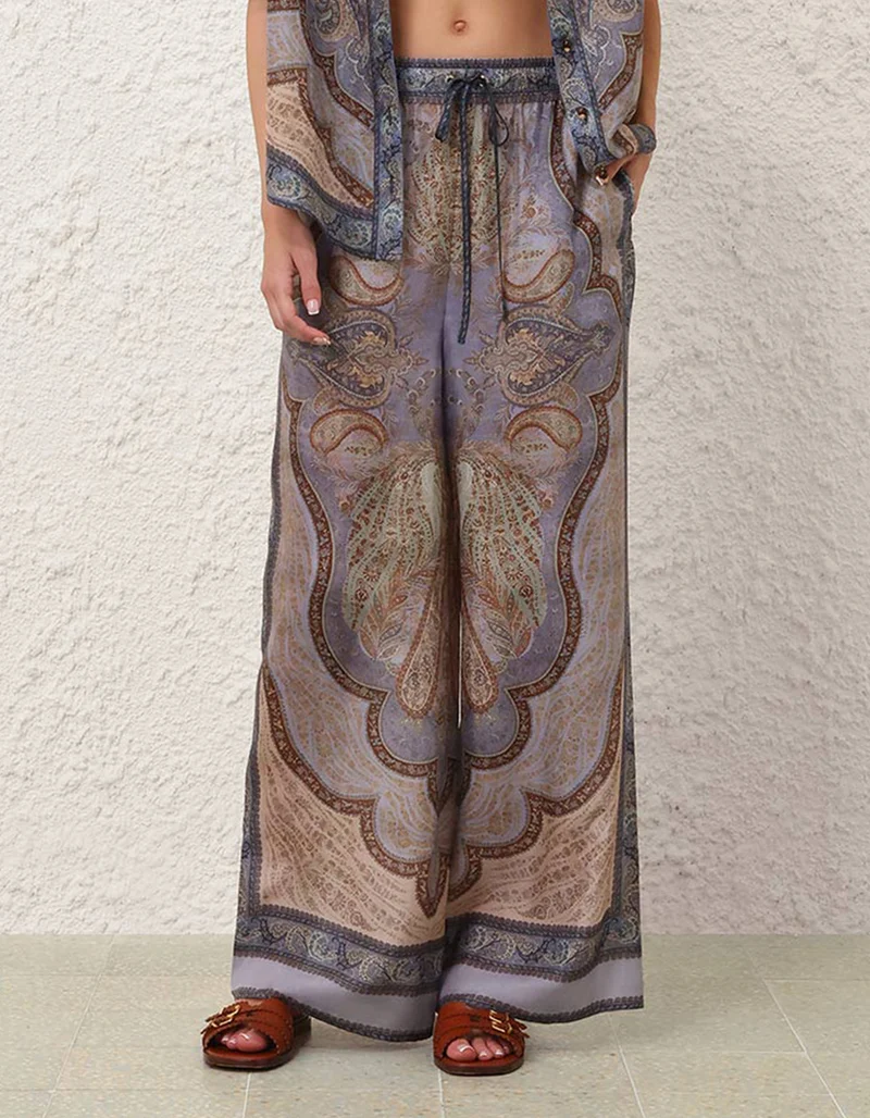 Seiden-Hose Wanderlust Relaxed