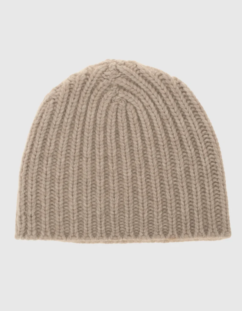 Grobstrick-Kaschmir-Beanie Stevie