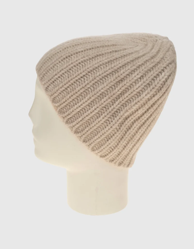 Grobstrick-Kaschmir-Beanie Stevie