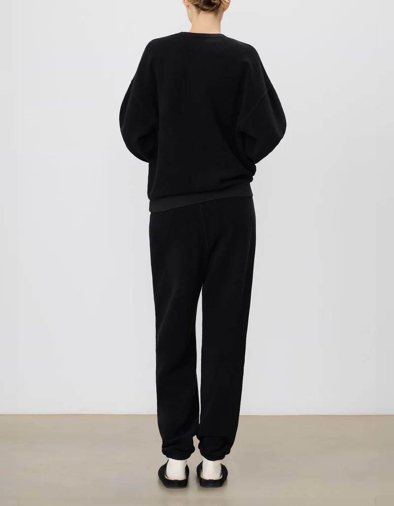 Strukturierte Classic Jogginghose mit Label-Stickerei