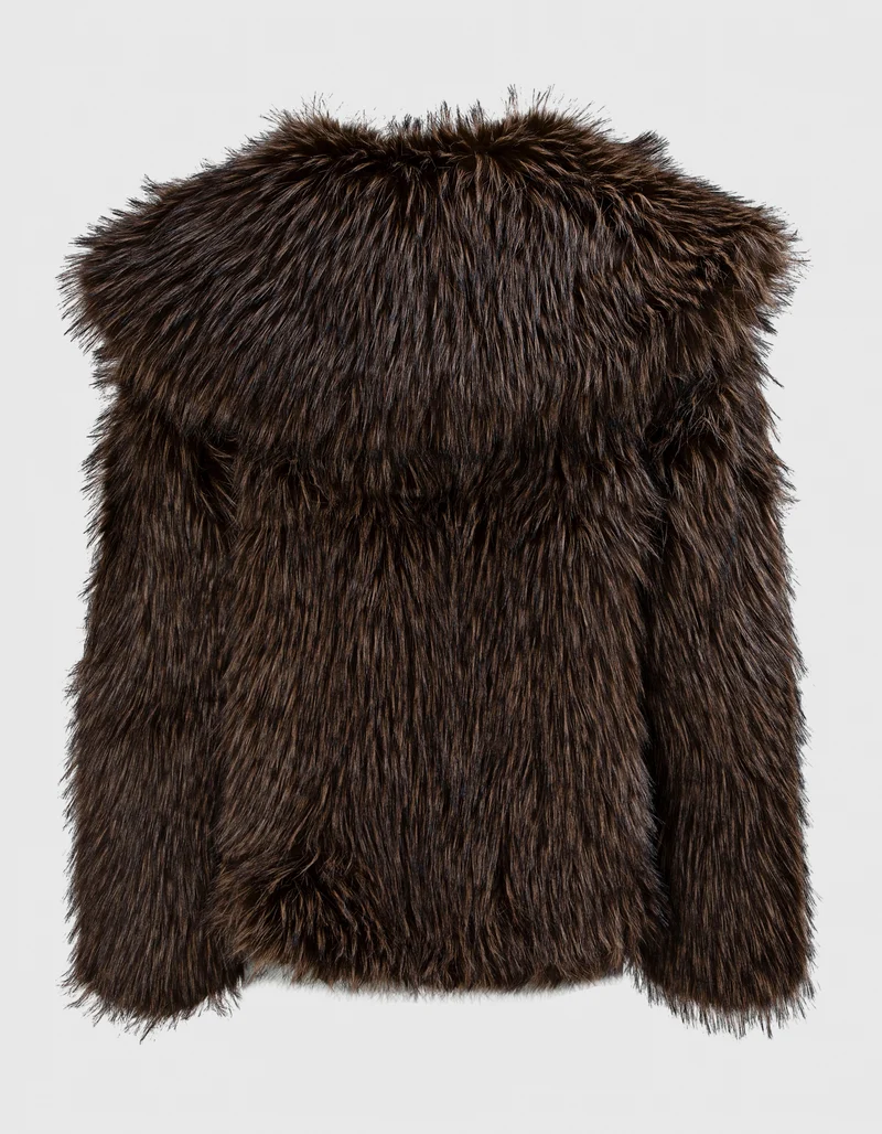 Oversize Faux-Fur Jacke Yara