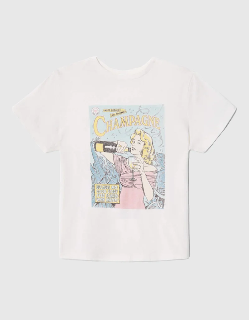 Bedruckte T-Shirt Bubbels im Vintage-Stil