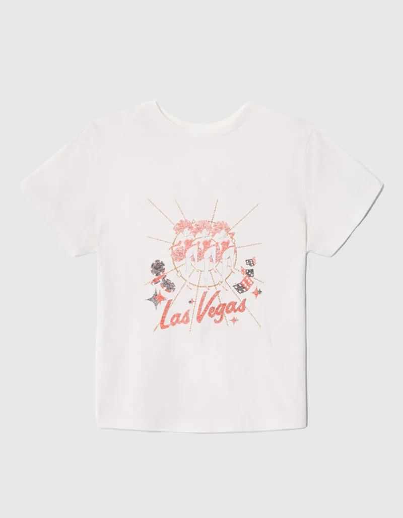 Bedrucktes T-Shirt Las Vegas im Vintage-Stil