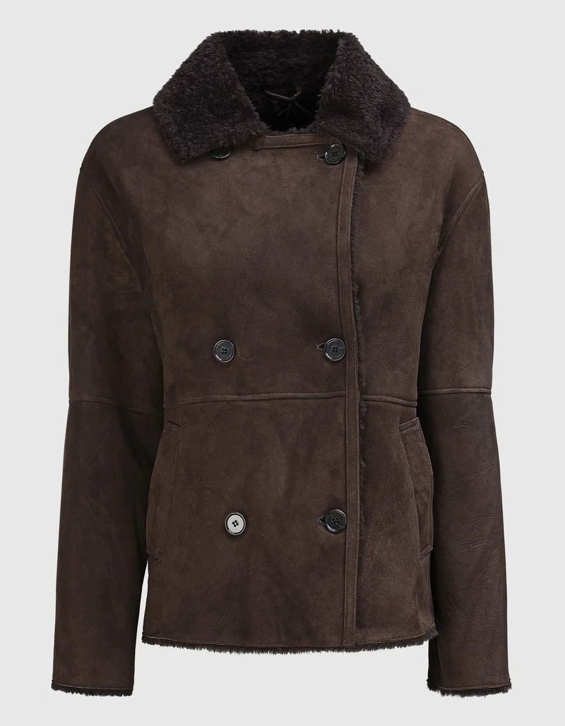 Shearling-Leder Jacke Nassua