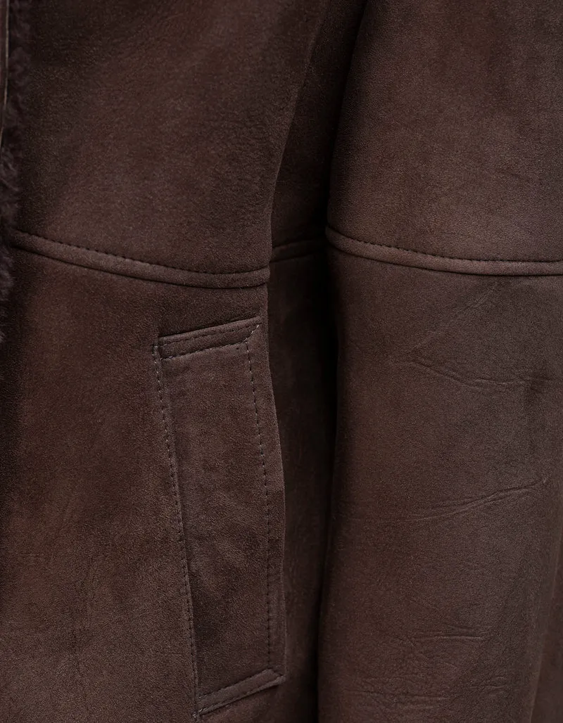 Shearling-Leder Jacke Nassua