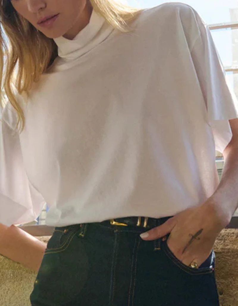 Oversize T-Shirt Fable mit Rollkragen