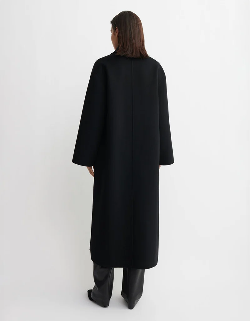 Doppelreihiger Oversize Woll-Mantel Halima