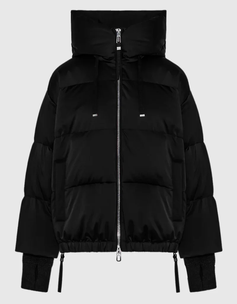 Oversized Daunenjacke mit Kapuze