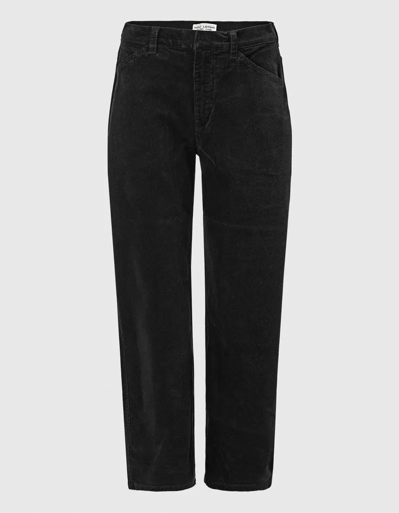 Mid-Rise Relaxed Barrel Leg Kord-Hose Tribeca