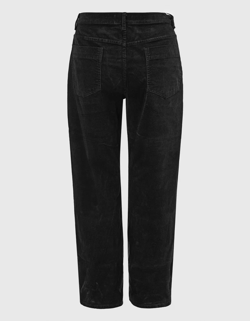 Mid-Rise Relaxed Barrel Leg Kord-Hose Tribeca