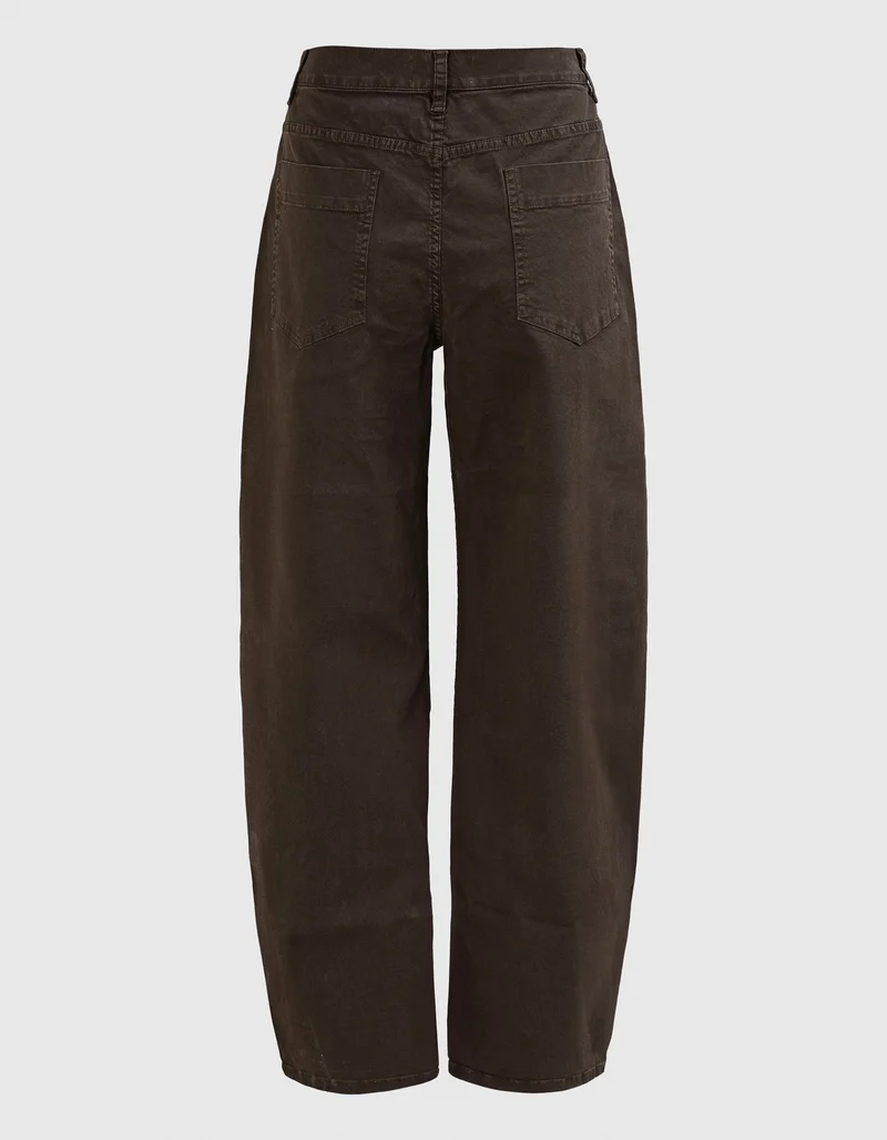 Mid-Rise Relaxed Barrel Leg Hose Tribeca