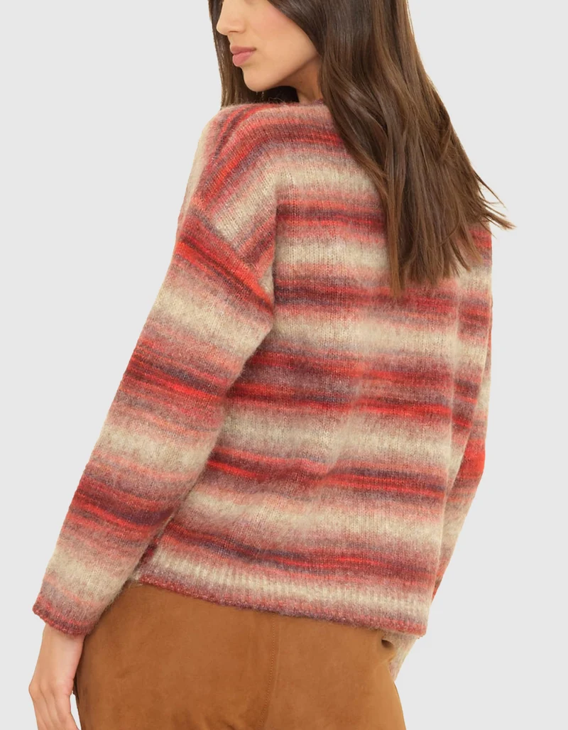 Gestreifter Woll-Mix Pullover Anders