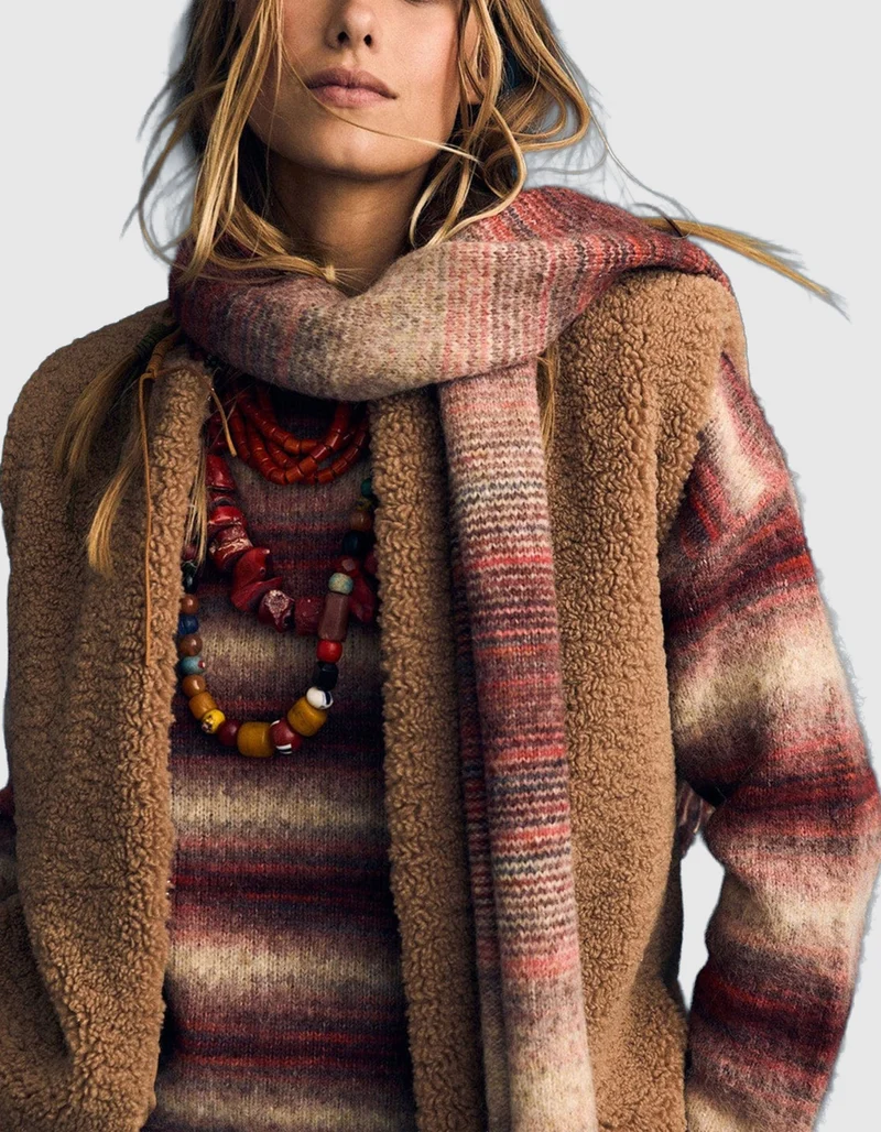 Gestreifter Woll-Mix Pullover Anders