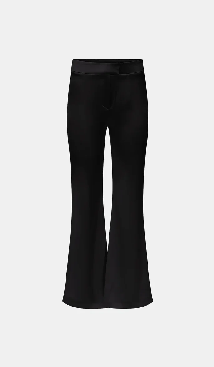 Flare-Leg Satin-Hose Julianne