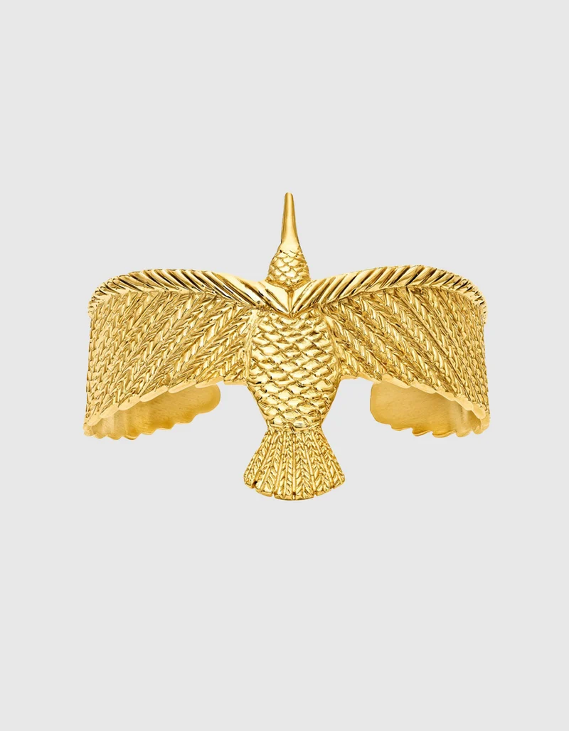 Vergoldeter Armreif Hummingbird