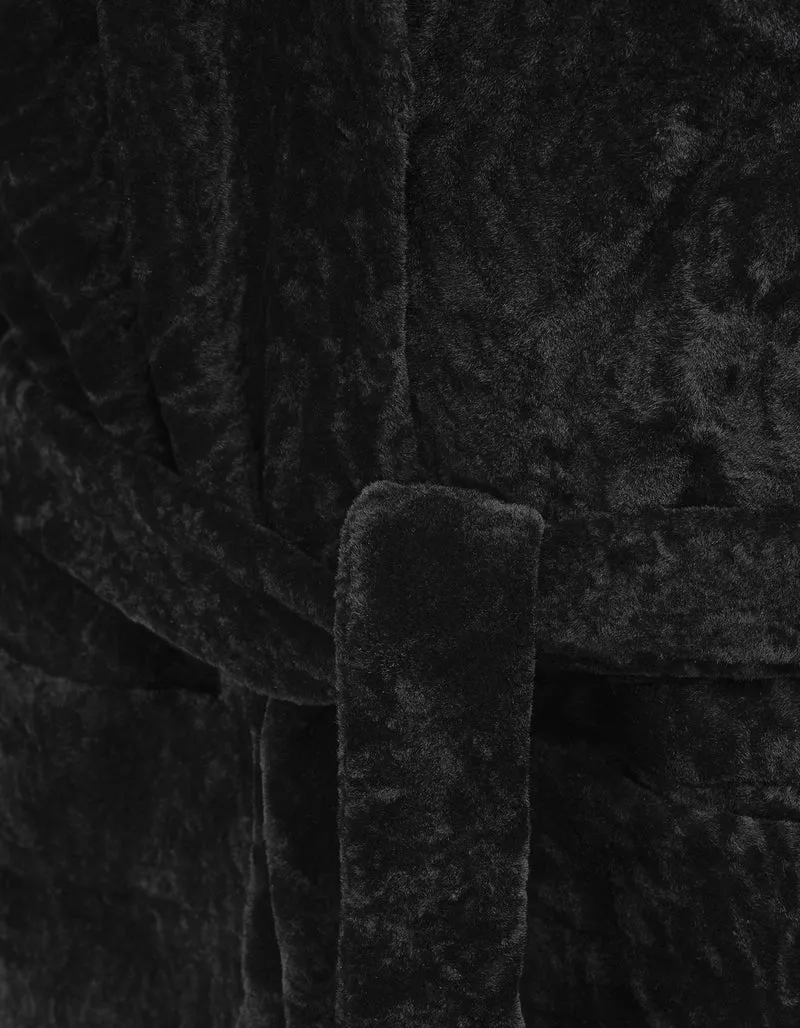 Shearling Wendemantel Charlotte mit Bindegürtel