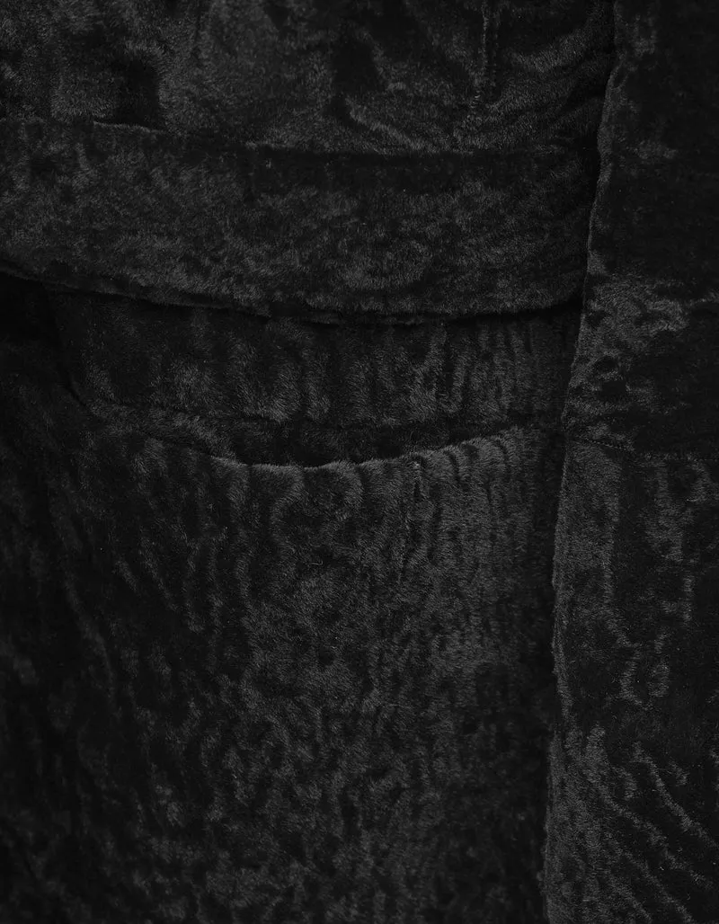 Shearling Wendemantel Charlotte mit Bindegürtel