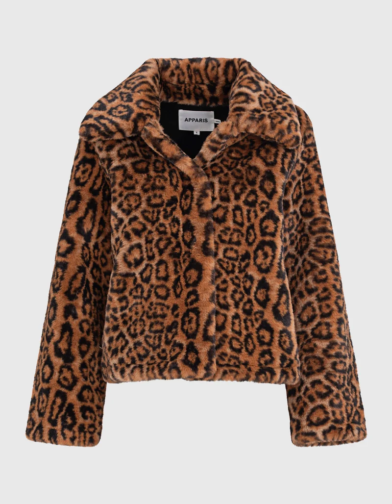 Faux-Fur Leo-Jacke Elis