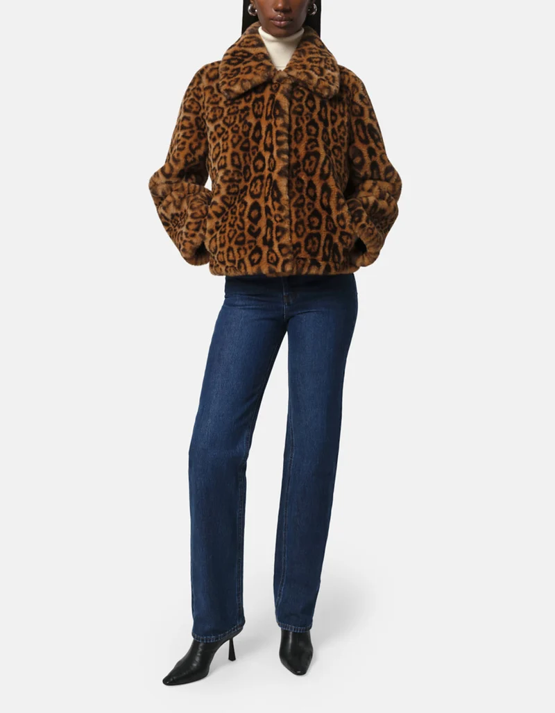 Faux-Fur Leo-Jacke Elis
