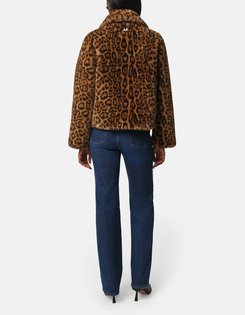 Faux-Fur Leo-Jacke Elis