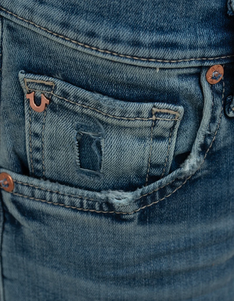 Washed-Out Jeans Hope Bow Leg