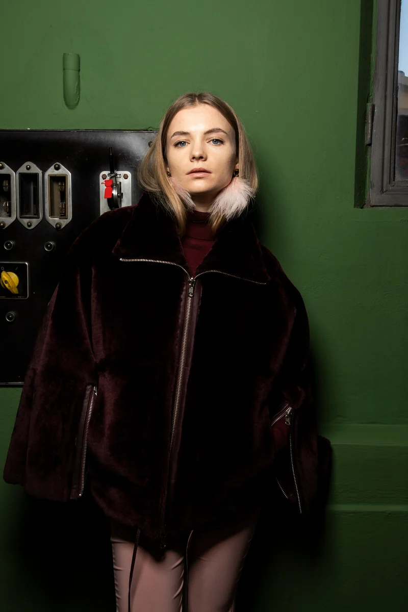 Shearling-Wendejacke Colette