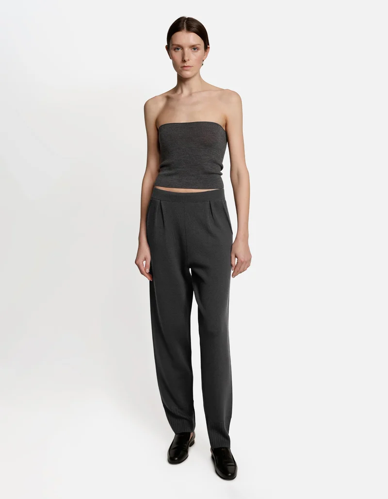 Merinowoll-Strickhose Gwenna mit elastischem Bund