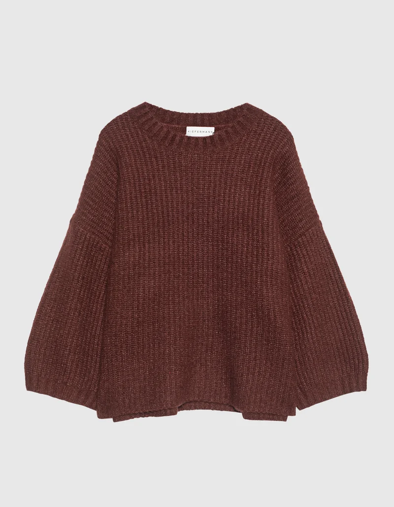 Gerippter Kaschmir-Mix Pullover Aijana