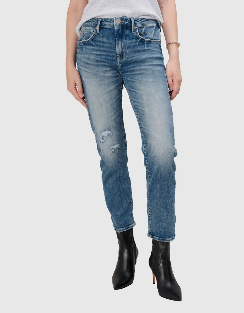 Destroyed Skinny-Jeans Piper Crop