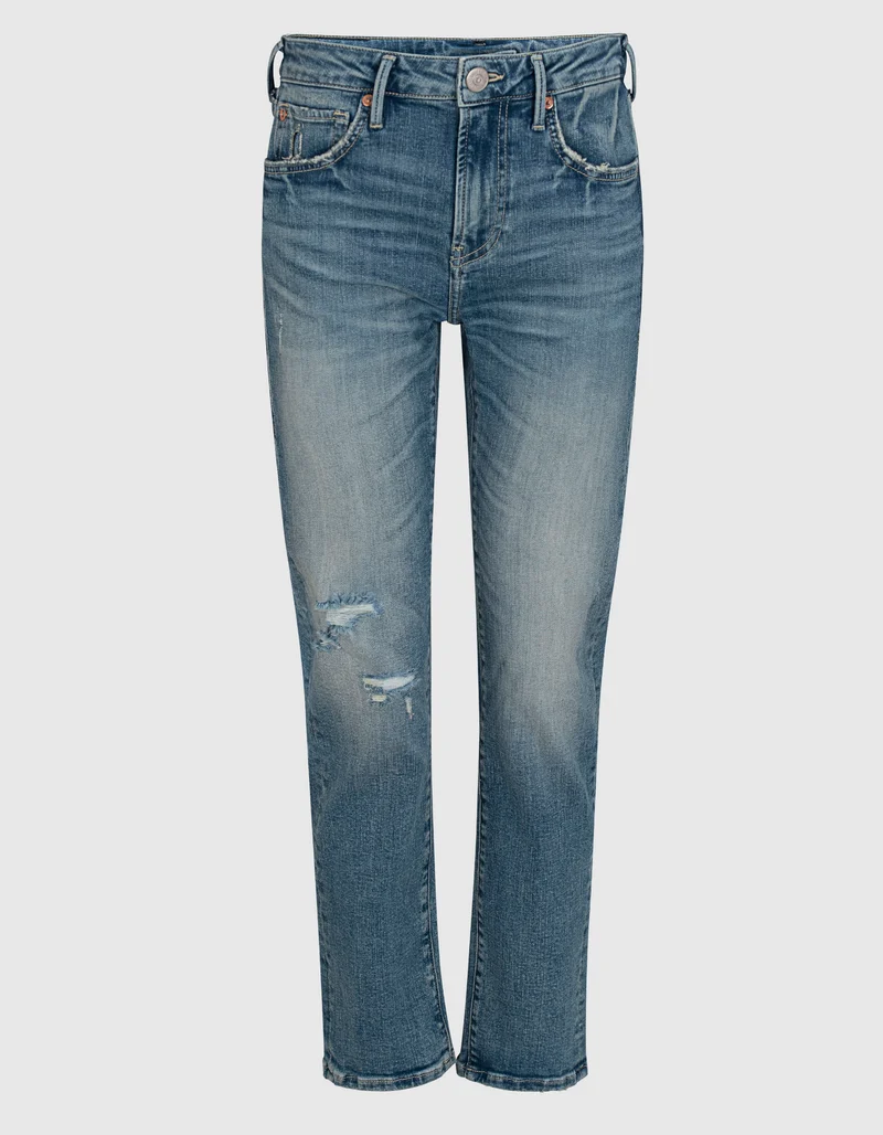 Destroyed Skinny-Jeans Piper Crop