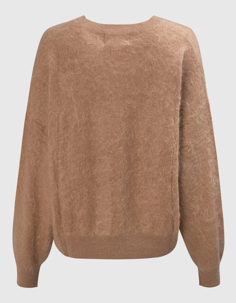 Fuzzy Kaschmir-Pullover Brushed Mira