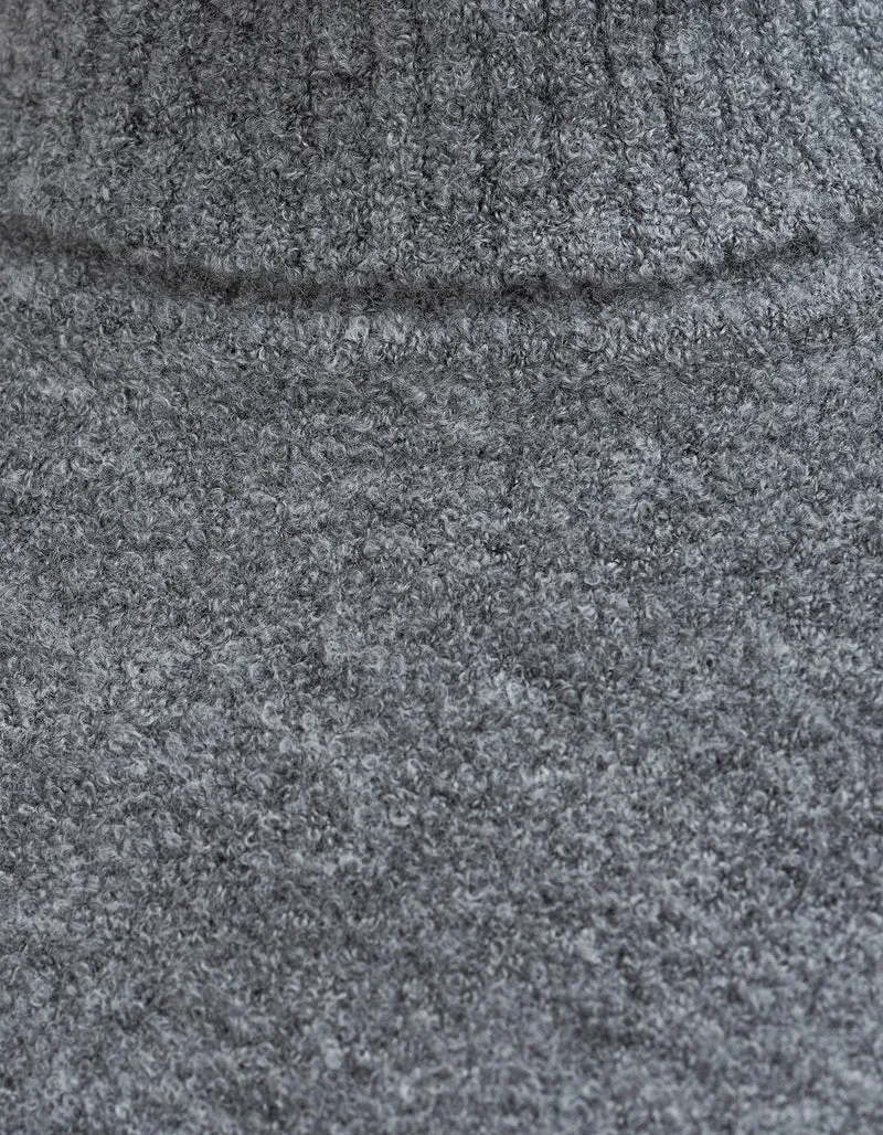 Bouclé Rollkragen-Pullover Zeta Posa Roll
