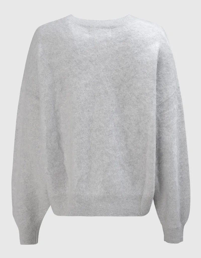 Fuzzy Kaschmir-Pullover Brushed Mira