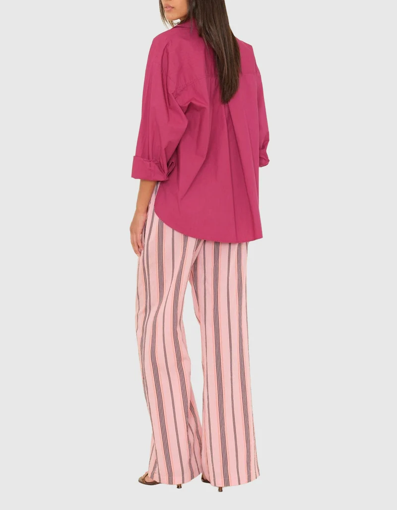 Gestreifte Wide-Leg Hose Pippen