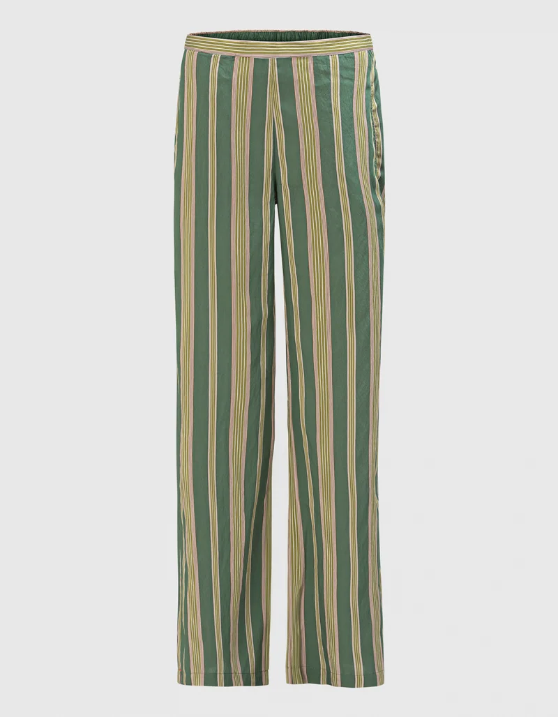 Gestreifte Wide-Leg Hose Pippen