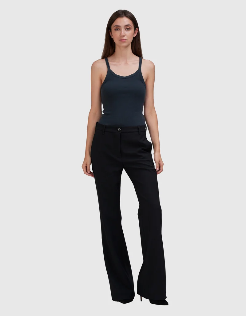 Woll-Mix Bootcut Hose Paolina