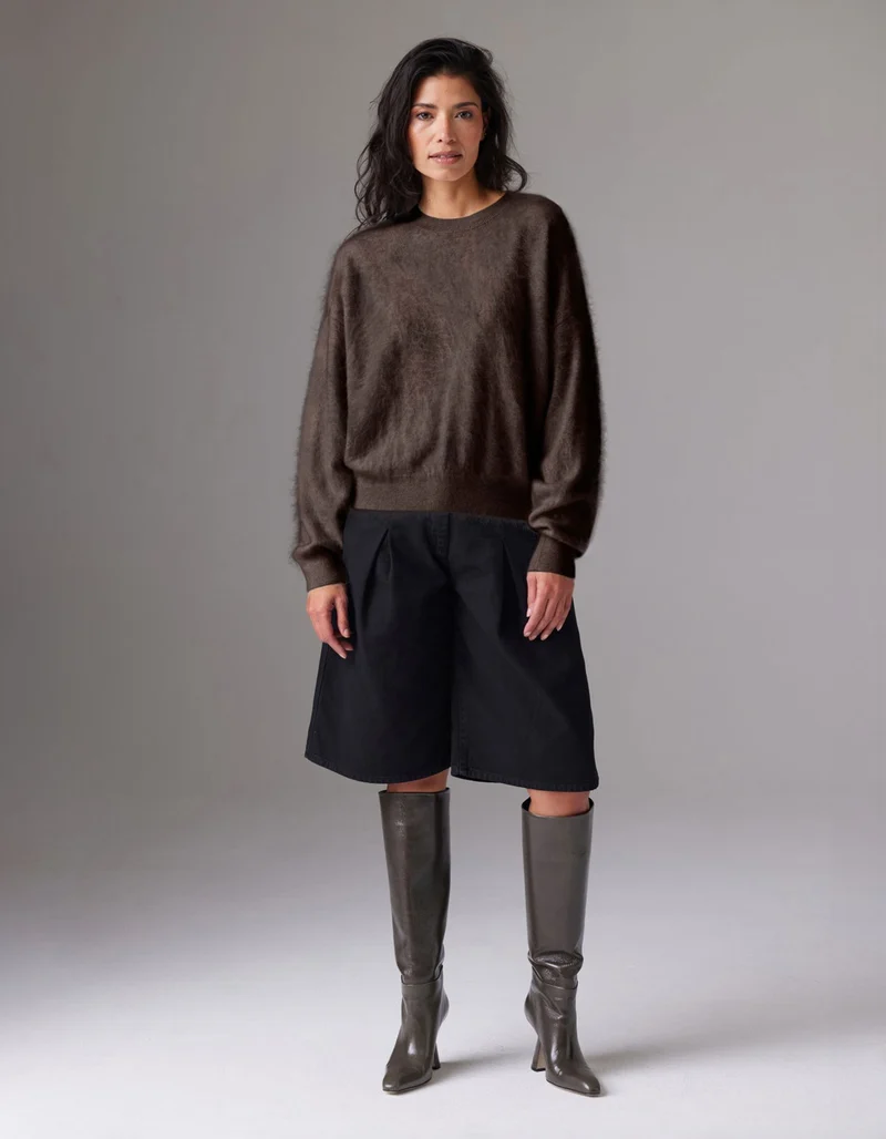 Fuzzy Kaschmir-Pullover Brushed Mira