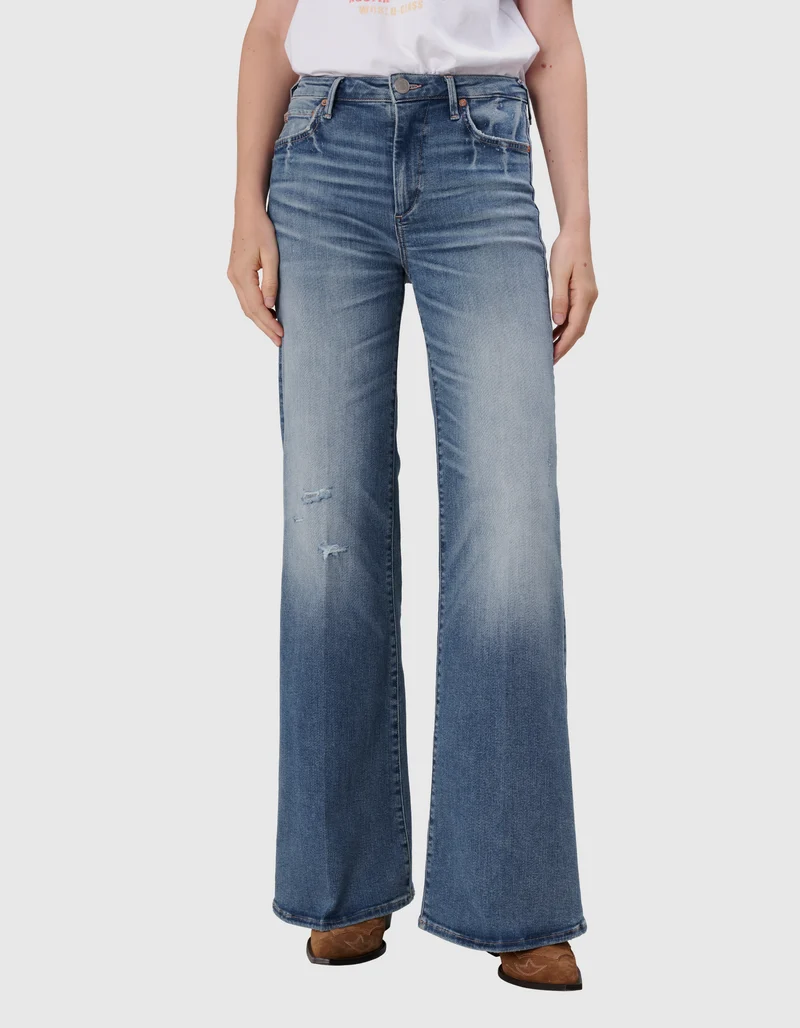 Flare-Leg Jeans Mija mit Destroyed-Details