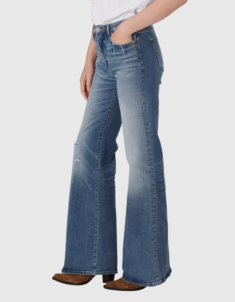 Flare-Leg Jeans Mija mit Destroyed-Details
