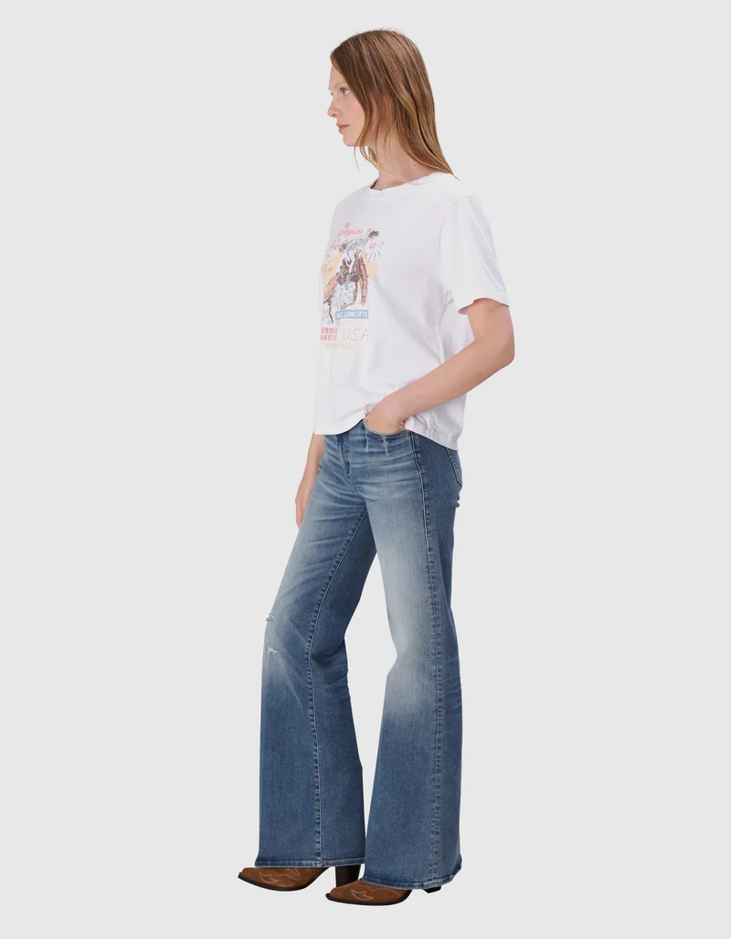 Flare-Leg Jeans Mija mit Destroyed-Details