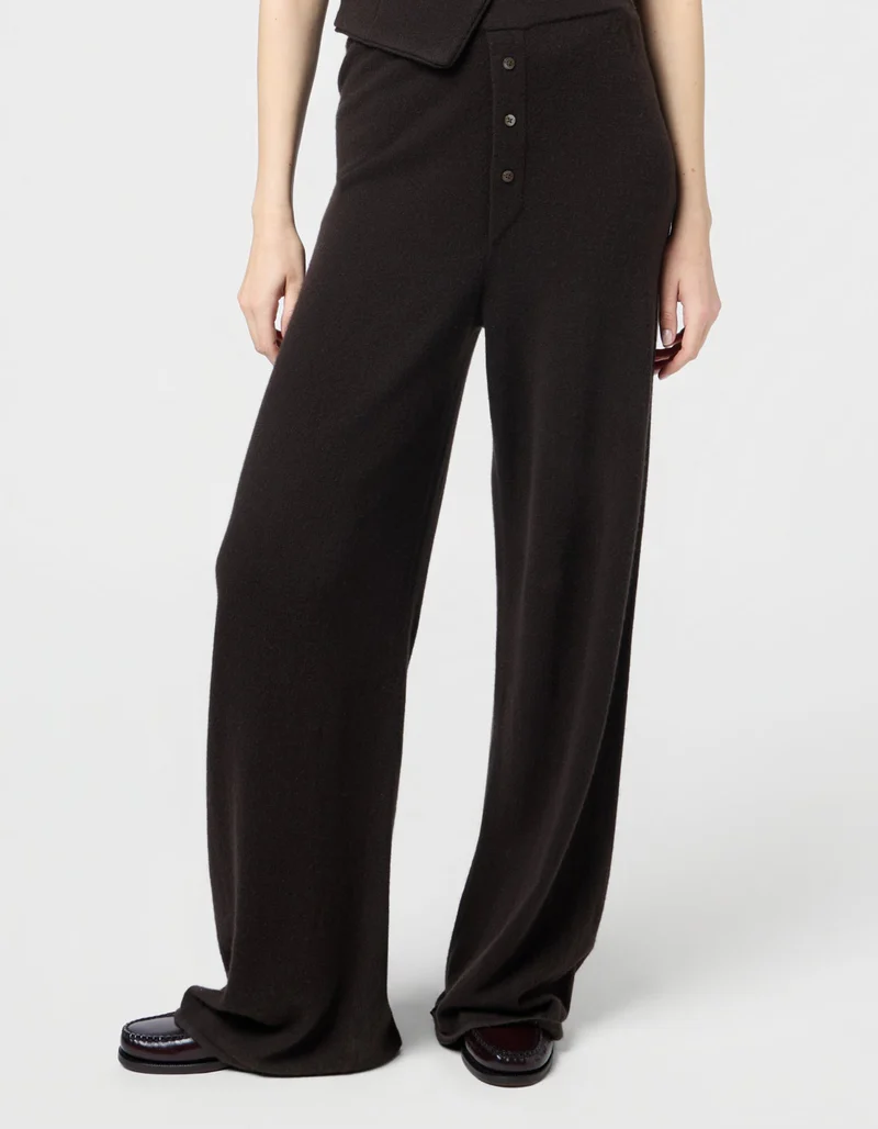 Wide-Leg Kaschmir-Hose Everywear
