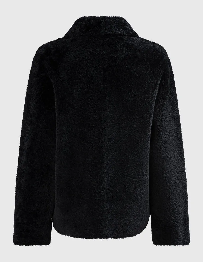 Shearling-Wende-Jacke Teila Merinillo Alba Nappa