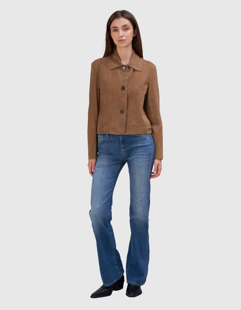 Veloursleder-Jacke Emy Goat Suede