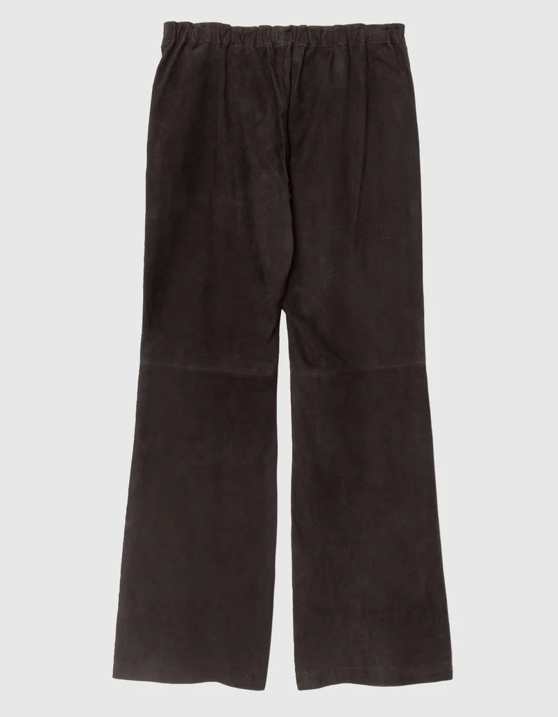 Straight-Leg Veloursleder-Hose Clyde