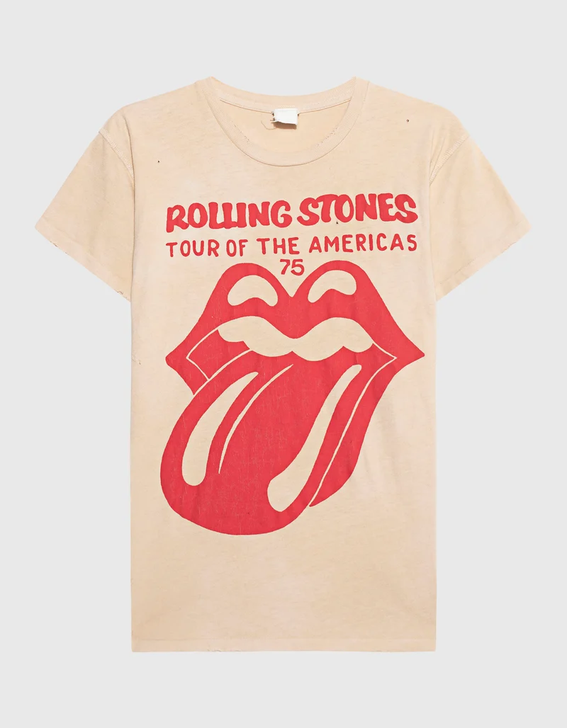 Bedrucktes T-Shirt Rolling Stones im Vintage-Look