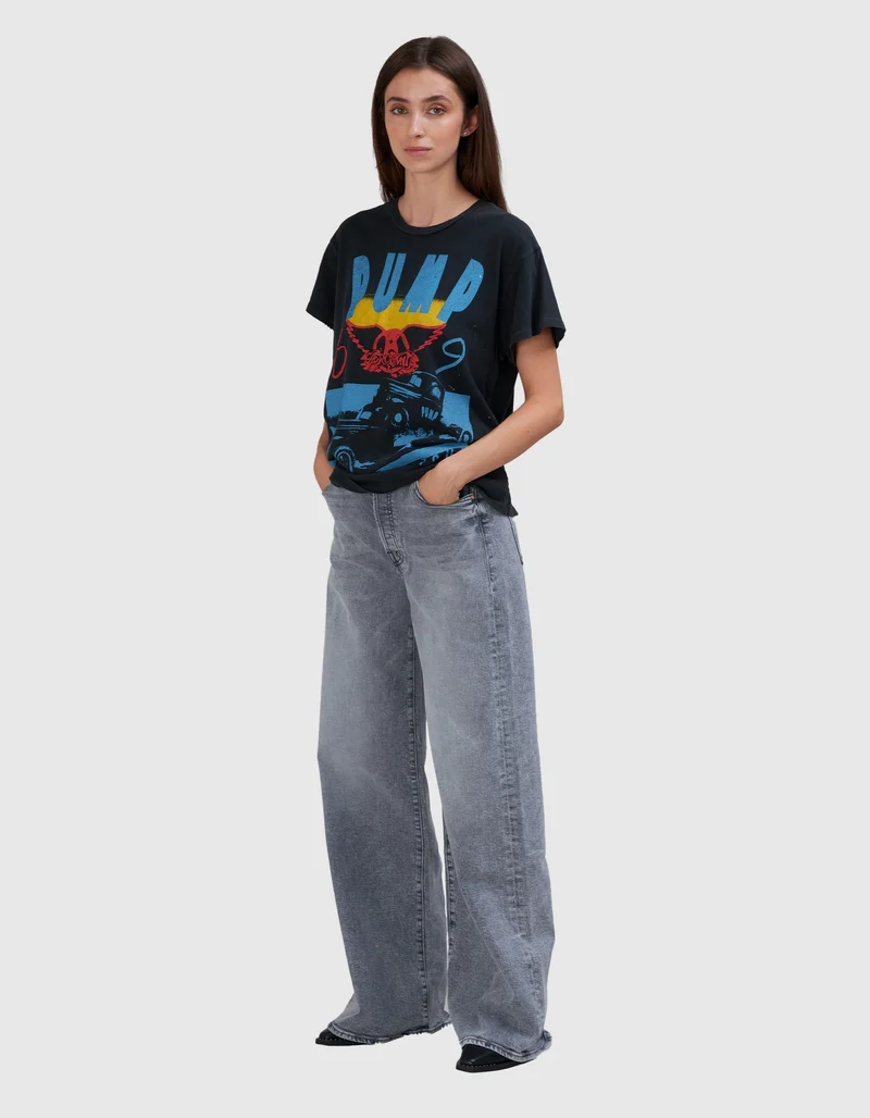 Bedrucktes T-Shirt Aerosmith im Vintage-Look