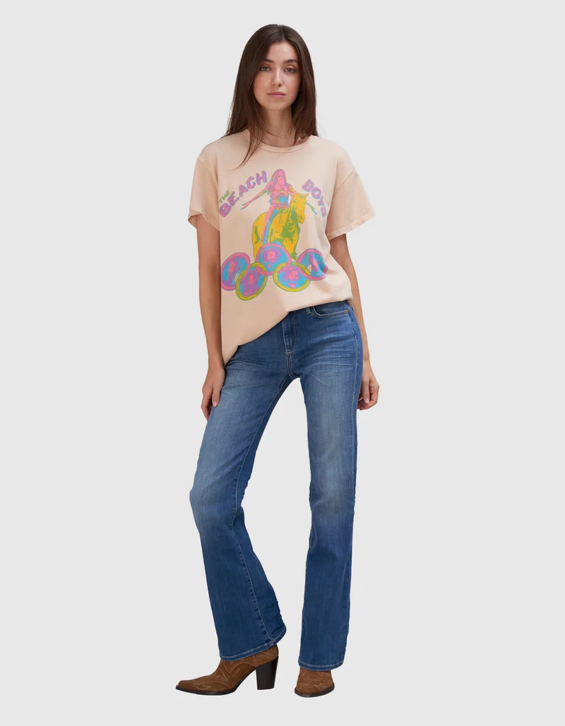 Bedrucktes T-Shirt Beach Boys im Vintage-Look